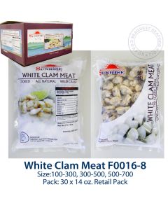 WILD CAUGHT COOKED CLAM MEAT